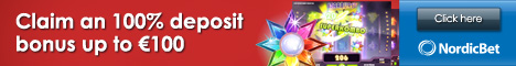 Nordicbet 15 Free Spins + 100% Free Bonus | NetEnt Casino Gratis Spins in May 2012 | freespins 05.2012 Impressions